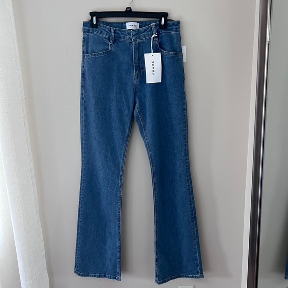 FRAME Le Mini Boot Jeans‎ High Rise Denim Bootcut Blue Jeans Size 28 - defect